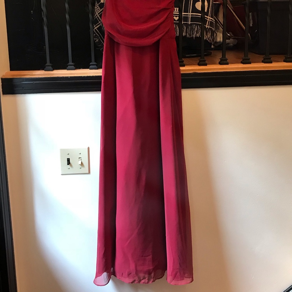 Gorgeous wine colored formal dress